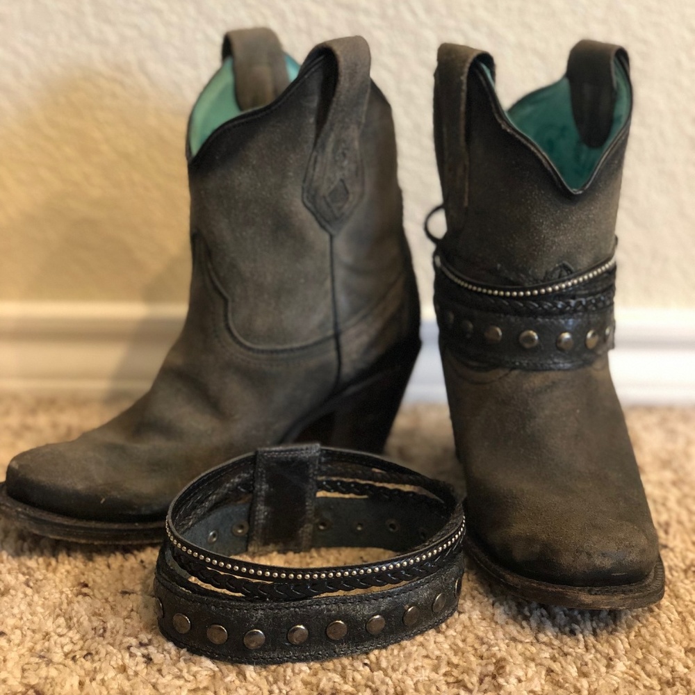 Corral Women’s Studded Strap Ankle Boots A3134